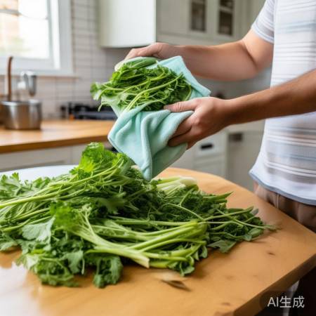 青菜洗后脱水保鲜