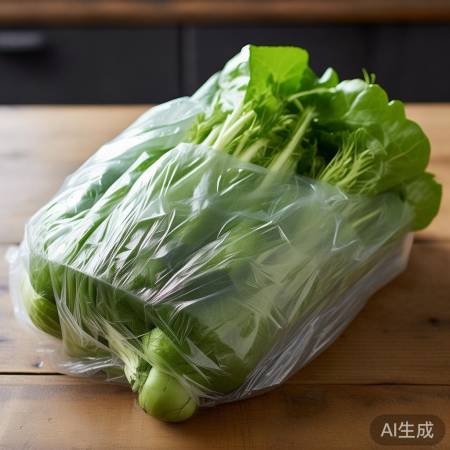 “保鲜膜包青菜,透气不闷坏”