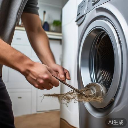 检查洗衣机排水管通畅
