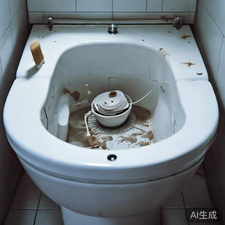 清理马桶风机,小心勿损线路