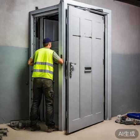 专业师傅装防盗门