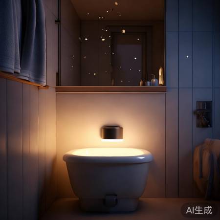 夜间照明,厕所明亮无忧