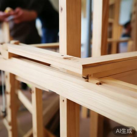 安装横梁,稳固红酒柜