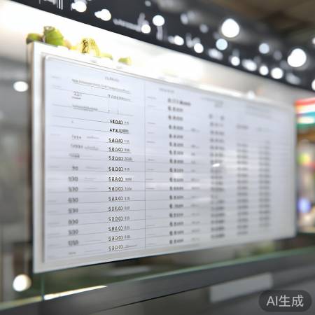 “价格一览表”