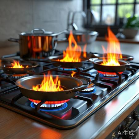 燃气灶火力多级,满足烹饪需求