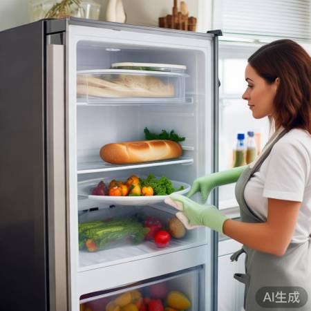 冰箱清洁、摆放合理、密封储存