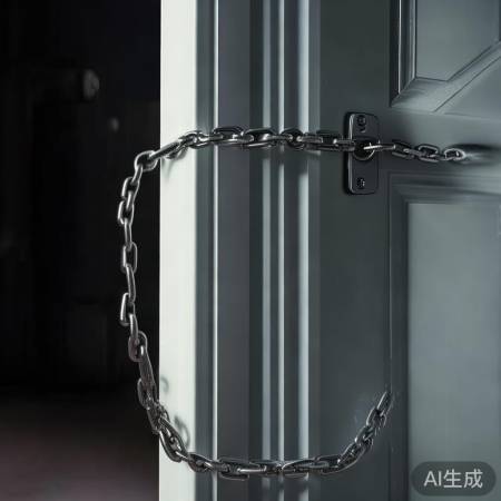 防盗链断裂,门易被撬开