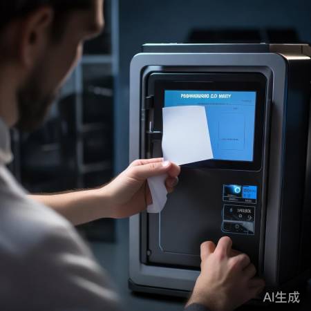 用白纸触摸屏幕解锁保险柜