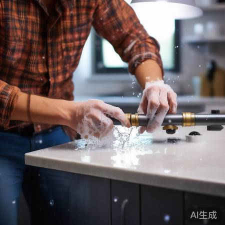 燃气管道检查,肥皂水测泄漏