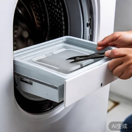 清洁洗衣机过滤网