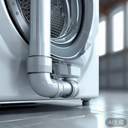 美的洗衣机排水管构造