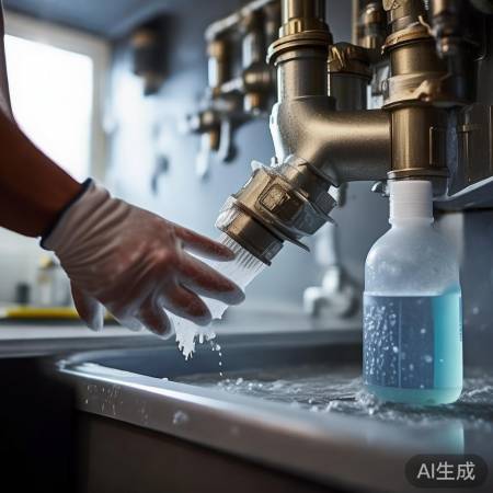 按比例稀释，涂抹清洁，冲洗干净