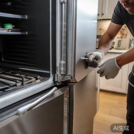 检查冰箱铰链，确保严实