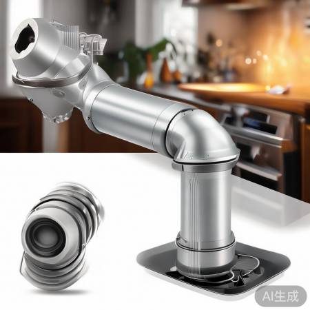 苏泊尔铝塑排烟管，散热佳，实惠