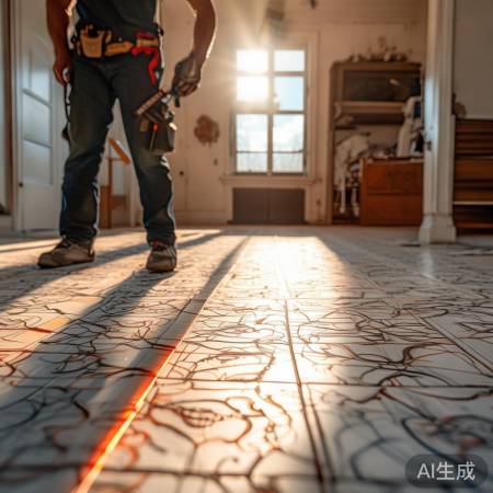 装修新手，地砖标记设计坡度