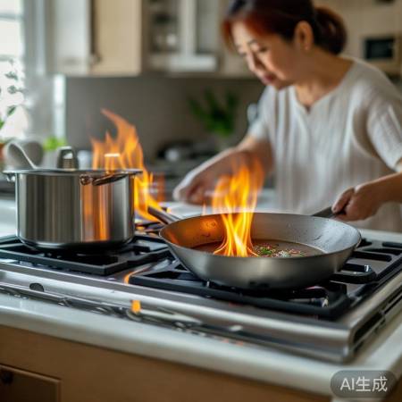 双灶火力灵活，炒炖方便