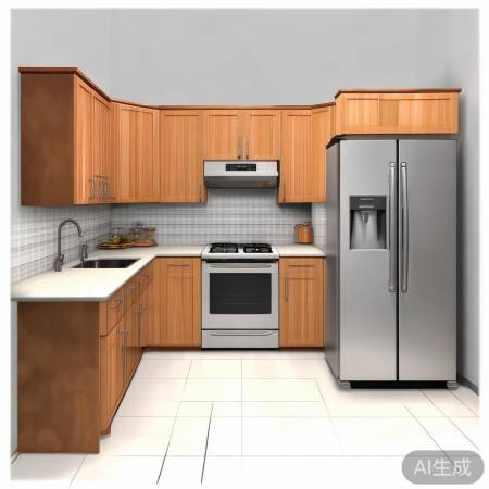 厨房布局：L型、U型、一字型