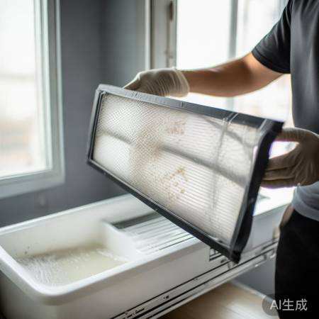 清洗空调滤网步骤简述