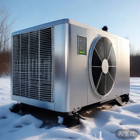 风冷热泵节能,易装,低温效低