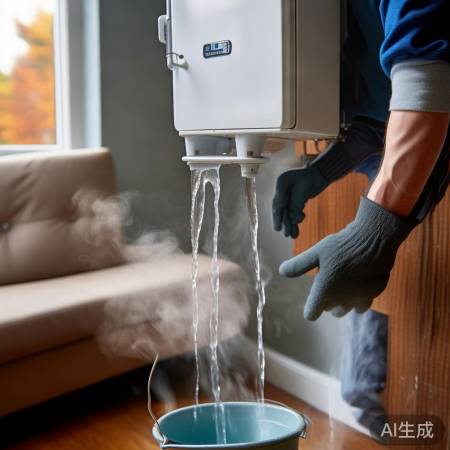 壁挂炉放水需小心烫伤，辅助安全