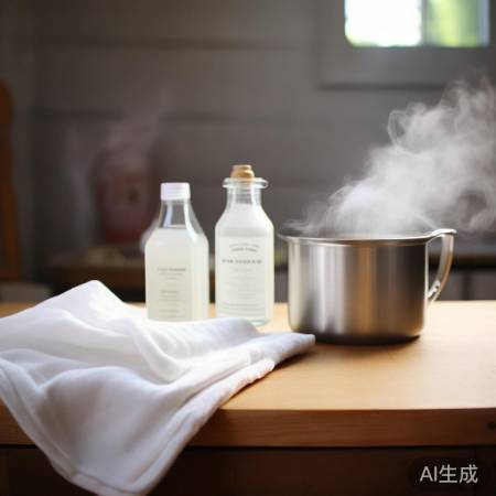 “棉布、白醋、热水,消毒柜清洁