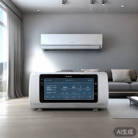 海尔中央空调，智能调节，科技感