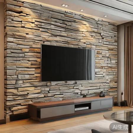 岩板背景墙，美实用环保