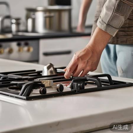 燃气灶打不着火,检查电池和点火