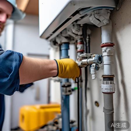 连接管道，确保密封