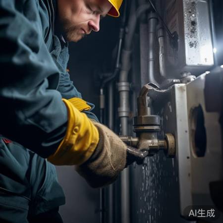 关闭阀门，防漏防溅