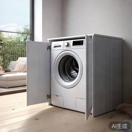 家居神器,阳台洗衣机一体柜