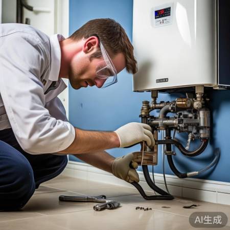 更换暗管，步骤简单。