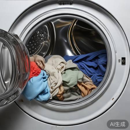 洗衣机内衣物分布不均
