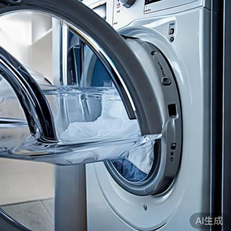 “洗衣机清洁，省电又净衣”