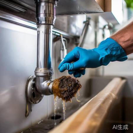 检查排水管,清除堵塞