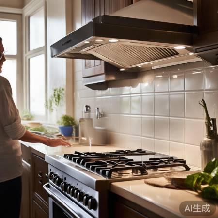 保持通风，油烟机运行久