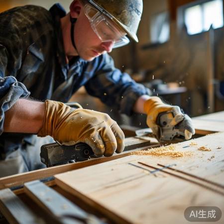 切割门框需小心防护
