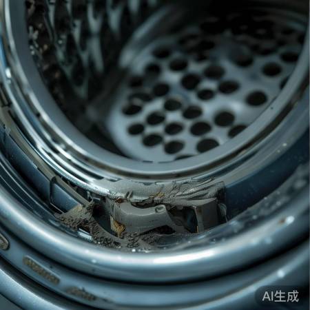 洗衣机轴承磨损，需维修。