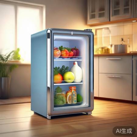 迷你型单开门风冷冰箱，轻松储鲜小空间
