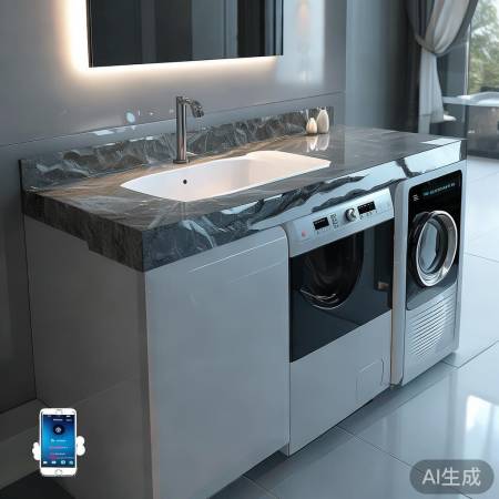 智能浴室柜洗衣机，一键掌控