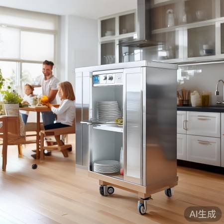 消毒柜推车，餐具健康守护者