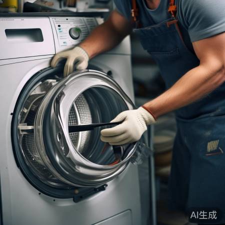 洗衣机换皮带滚筒三洋维修教程