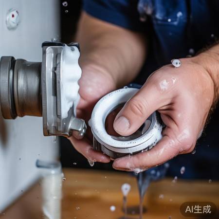 涂抹肥皂水检查密封性