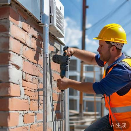 施工空调管道固定法