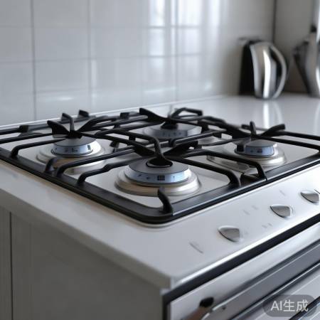 “海尔燃气灶，易清洁面板，轻松