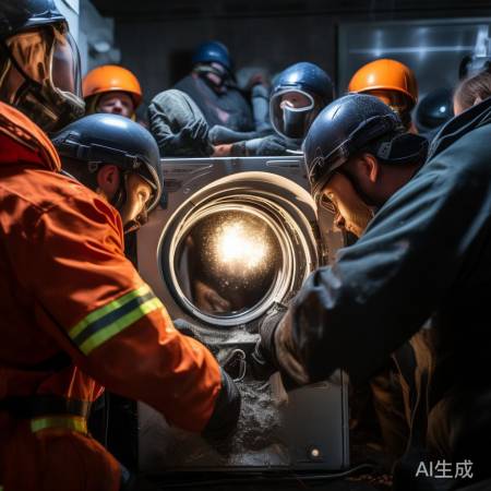“救援人员撬不开洗衣机门”