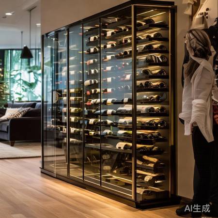 长沙红酒柜效果展示：品味生活，尽享优雅时光