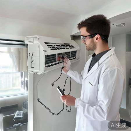 安装室内机，调整角度