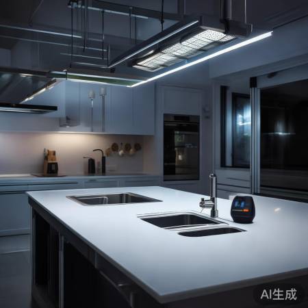 厨房照明，照亮夜晚厨房