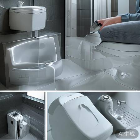 马桶功能测试，确保正常工作。